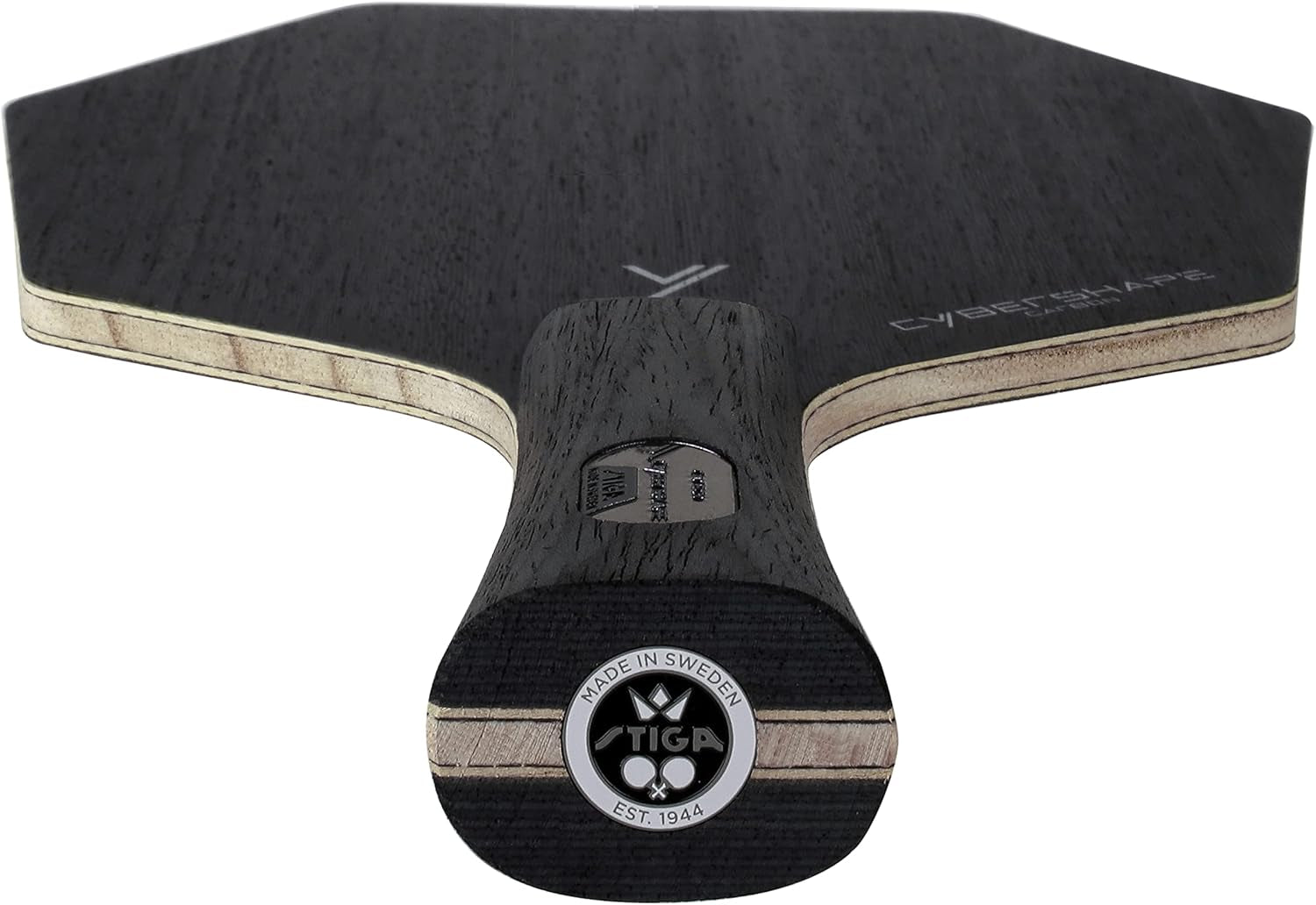 Cybershape Carbon Table Tennis Blade | Ping Pong Paddle - Unique Design for Larger Hitting Area & Increased Control - Competition Approved