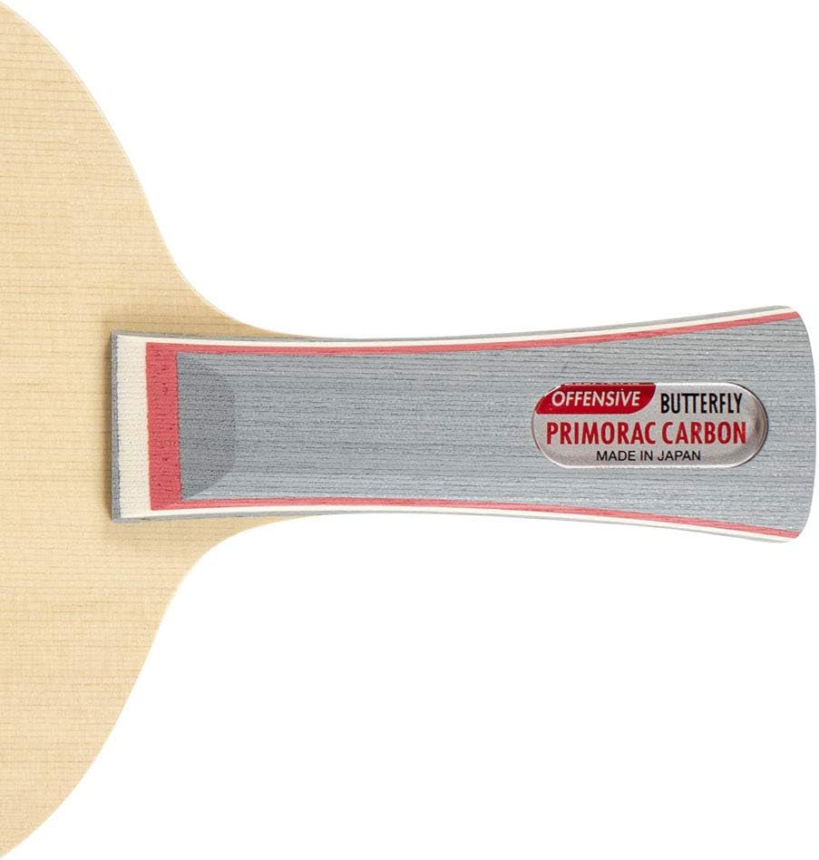 Primorac Carbon Blade -  Table Tennis Blade - TAMCA 5000 Carbon Fiber Blade - Cypress Wood Fiber Blade - Professional Table Tennis Blade - FL and ST Handle Type - Made in Japan